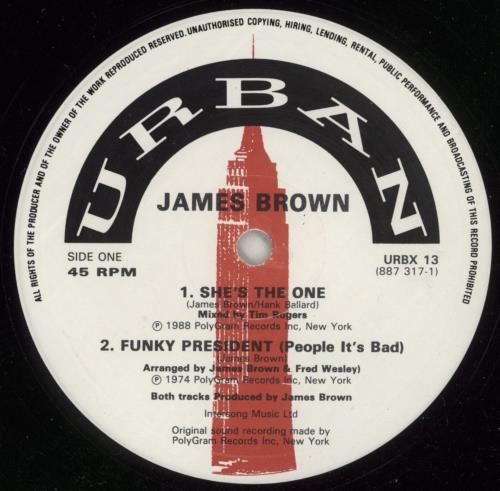 James Brown She's The One 12" vinyl single (12 inch record / Maxi-single) UK JMB12SH869478
