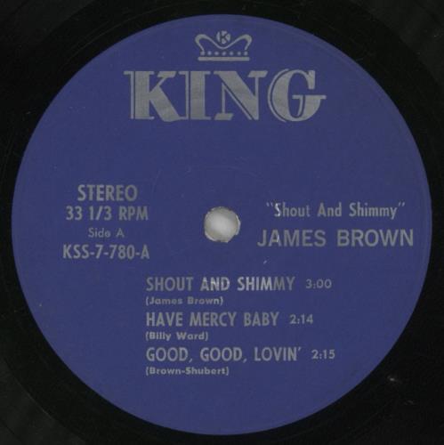 James Brown Shout And Shimmy 7" vinyl single (7 inch record / 45) US JMB07SH889816