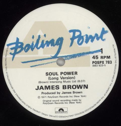James Brown Soul Power 12" vinyl single (12 inch record / Maxi-single) UK JMB12SO696423