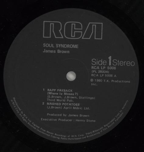 James Brown Soul Syndrome vinyl LP album (LP record) UK JMBLPSO882250