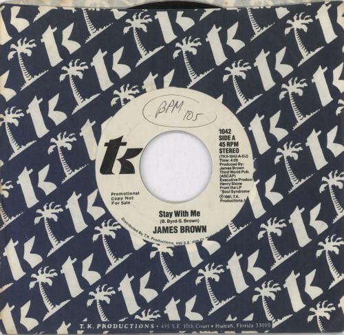 James Brown Stay With Me 7" vinyl single (7 inch record / 45) US JMB07ST892660