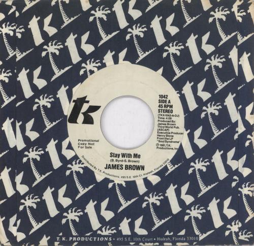 James Brown Stay With Me 7" vinyl single (7 inch record / 45) US JMB07ST892660