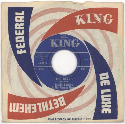 James Brown The Bells 7" vinyl single (7 inch record / 45) US JMB07TH719775
