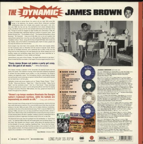 James Brown The Dynamic James Brown - Red Vinyl vinyl LP album (LP record) UK JMBLPTH876624