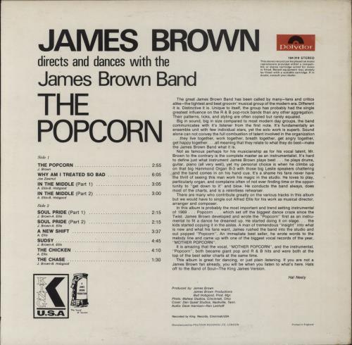 James Brown The Popcorn vinyl LP album (LP record) UK JMBLPTH893592