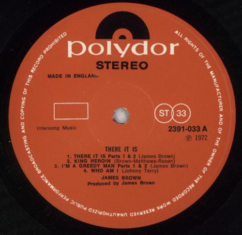 James Brown There It Is - EX vinyl LP album (LP record) UK JMBLPTH869435