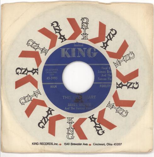James Brown This Old Heart 7" vinyl single (7 inch record / 45) US JMB07TH719743