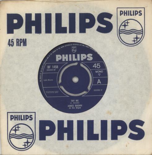 James Brown Try Me 7" vinyl single (7 inch record / 45) UK JMB07TR889793