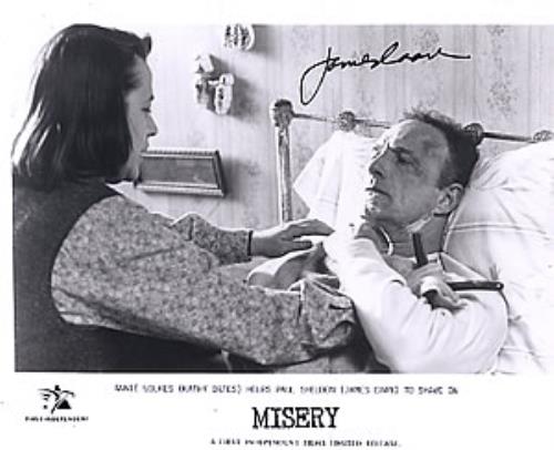 James Caan Misery - Autographed 'Shaving' Photograph photograph UK JC3PHMI259685