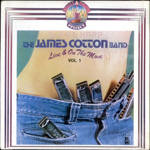 James Cotton Live And On The Move Vol. 1 vinyl LP album (LP record) Italian J2XLPLI530768