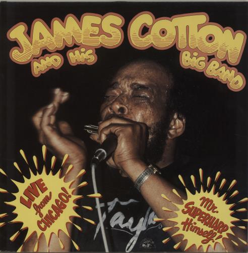 James Cotton Live From Chicago! - Mr. Superharp Himself! vinyl LP album (LP record) Dutch J2XLPLI685333