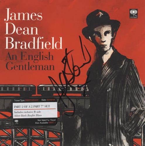 James Dean Bradfield An English Gentleman - Autographed 7" vinyl single (7 inch record / 45) UK JDB07AN380650