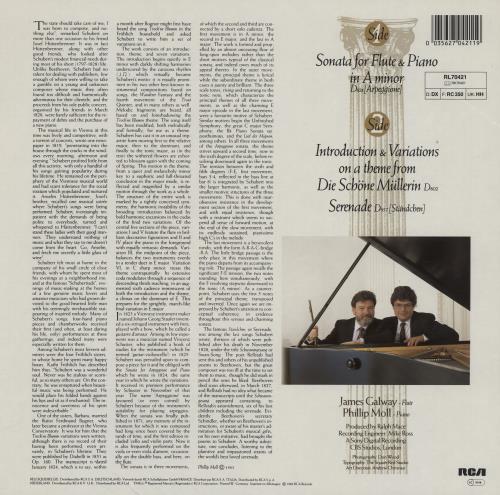 James Galway James Galway Plays Schubert vinyl LP album (LP record) UK 1JGLPJA761646