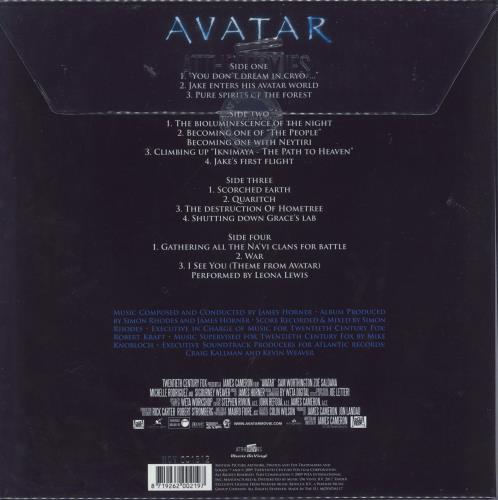 James Horner Avatar - 180gm Blue & Silver Marbled Vinyl 2-LP vinyl record set (Double LP Album) UK K632LAV674586