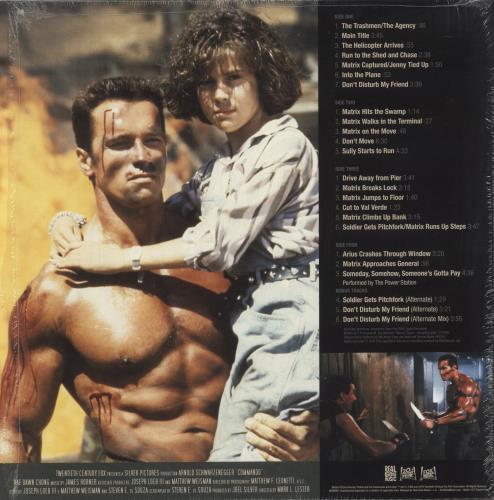 James Horner Commando - Bone & Eyeblack Splatter Vinyl 2-LP vinyl record set (Double LP Album) US K632LCO878963
