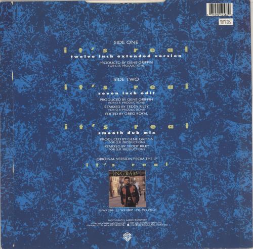 James Ingram It's Real 12" vinyl single (12 inch record / Maxi-single) UK JIN12IT711890
