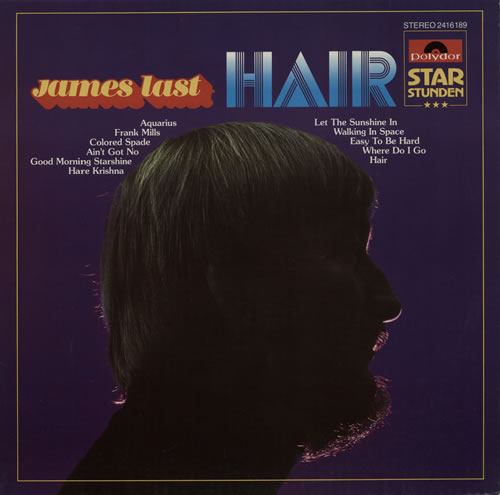James Last Hair vinyl LP album (LP record) German JLSLPHA576808