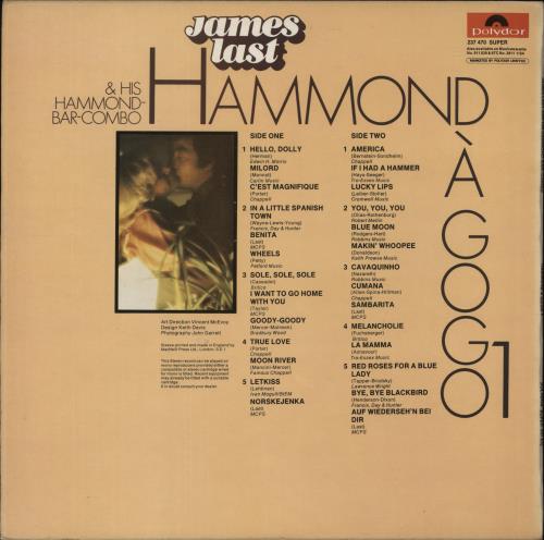 James Last Hammond A Gogo 1 vinyl LP album (LP record) UK JLSLPHA427554