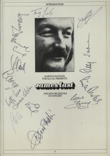 James Last In Concert + Ticket Stubs, LP & Autographed tour programme UK JLSTRIN647428