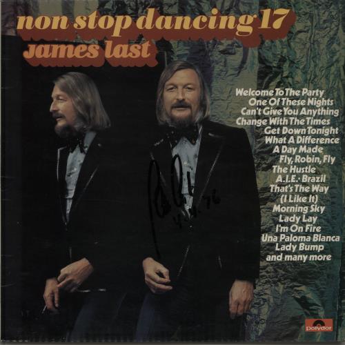 James Last Non Stop Dancing 17 - Autographed vinyl LP album (LP record) UK JLSLPNO647413