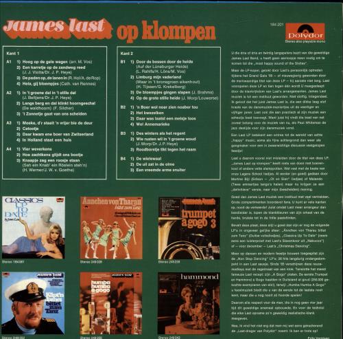 James Last Op Klompen vinyl LP album (LP record) Dutch JLSLPOP695590