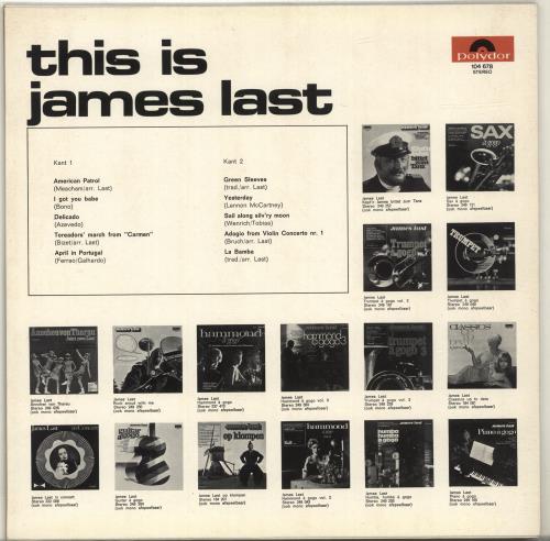 James Last This Is James Last vinyl LP album (LP record) Dutch JLSLPTH695526