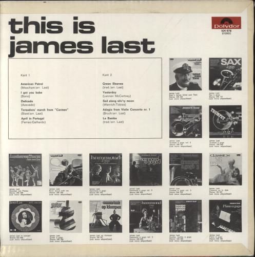James Last This Is James Last vinyl LP album (LP record) Dutch JLSLPTH816548