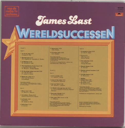 James Last Wereldsuccessen 2-LP vinyl record set (Double LP Album) Dutch JLS2LWE695525