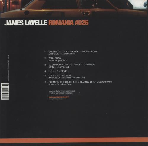 James Lavelle Romania #026 12" vinyl single (12 inch record / Maxi-single) UK JAV12RO277224