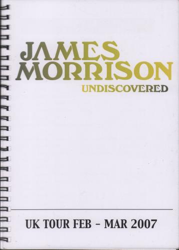 James Morrison 2007 UK Tour Itinerary Itinerary UK JMOITUK643988
