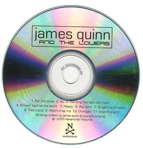 James Quinn James Quinn And The Lovers CD-R acetate UK JQ1CRJA383856