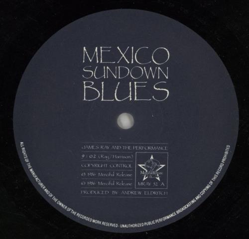 James Rays Gangwar/Performance Mexico Sundown Blues 12" vinyl single (12 inch record / Maxi-single) UK JSY12ME277351