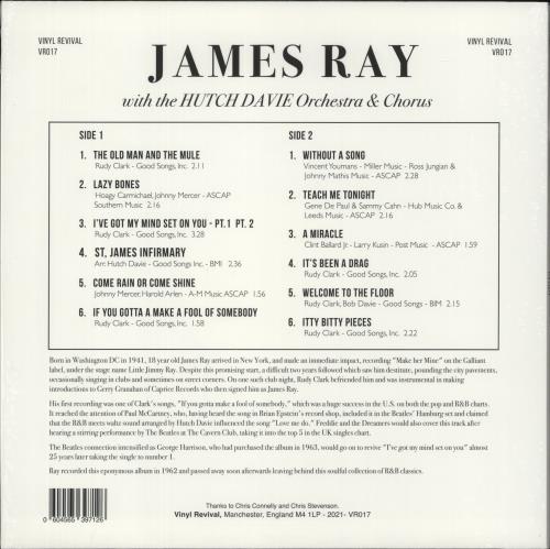 James Ray James Ray - Blue Vinyl vinyl LP album (LP record) UK KP9LPJA881700