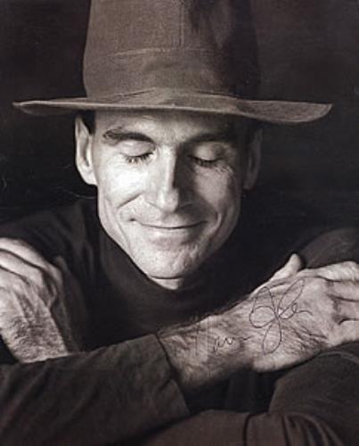 James Taylor Autographed 'Hourglass' Picture memorabilia UK JTYMMAU262703