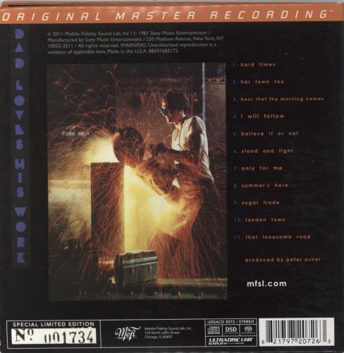 James Taylor Dad Loves His Work super audio CD SACD US JTYSADA807423