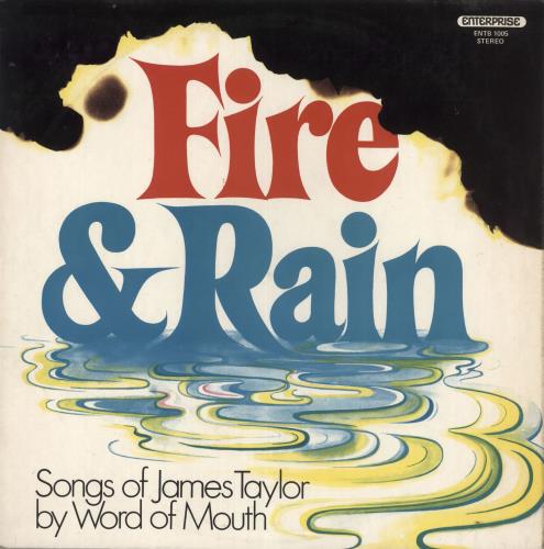 James Taylor Fire & Rain vinyl LP album (LP record) UK JTYLPFI737965