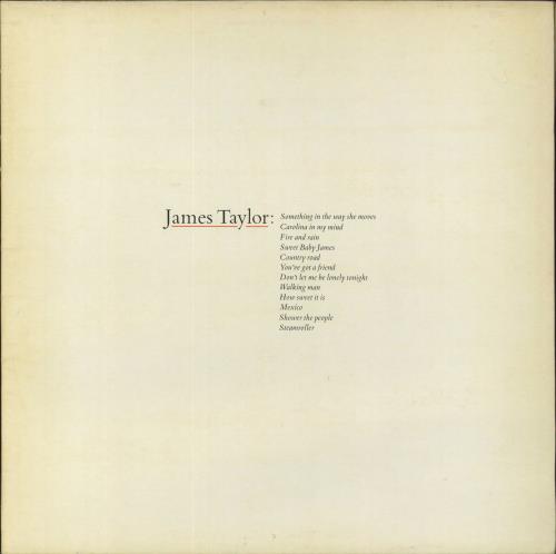 James Taylor Greatest Hits - 2nd vinyl LP album (LP record) UK JTYLPGR695632
