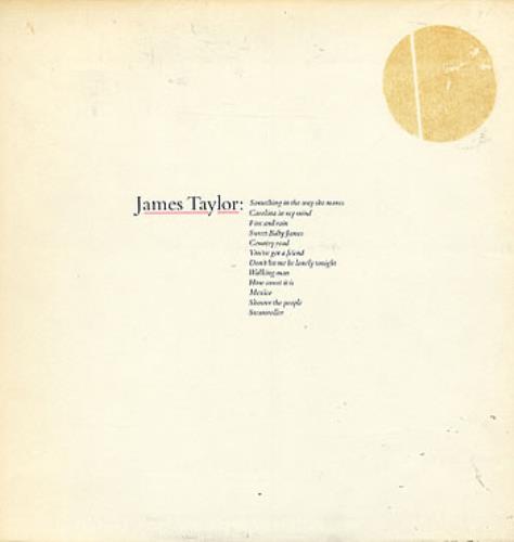 James Taylor Greatest Hits vinyl LP album (LP record) UK JTYLPGR290892