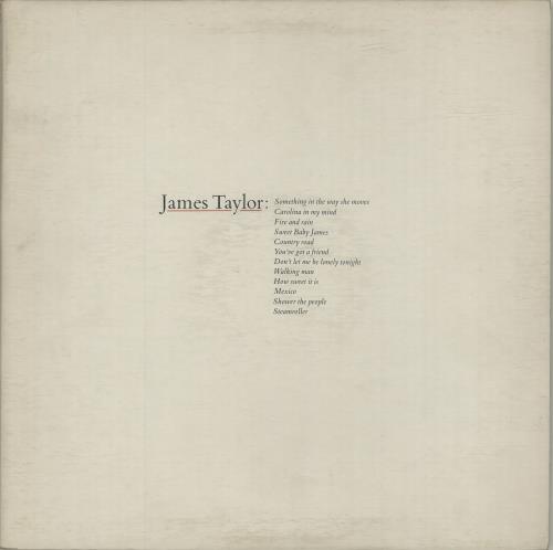 James Taylor Greatest Hits vinyl LP album (LP record) Canadian JTYLPGR687030