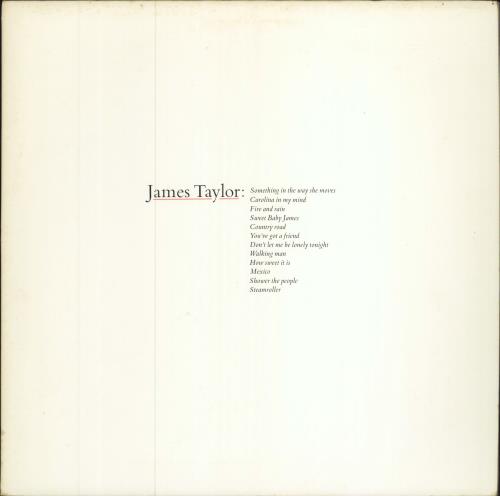 James Taylor Greatest Hits vinyl LP album (LP record) US JTYLPGR786201