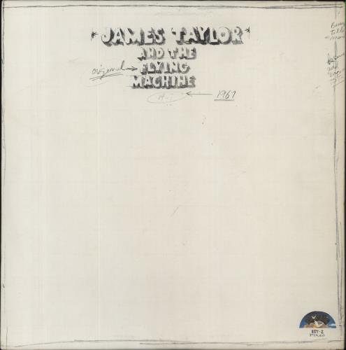 James Taylor James Taylor And The Original Flying Machine - 1967 vinyl LP album (LP record) US JTYLPJA797316