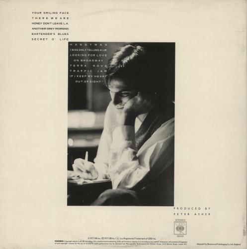 James Taylor JT - 2 Song Hypesticker vinyl LP album (LP record) UK JTYLPJT869706