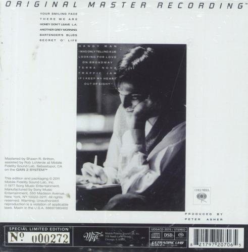 James Taylor JT super audio CD SACD US JTYSAJT807378