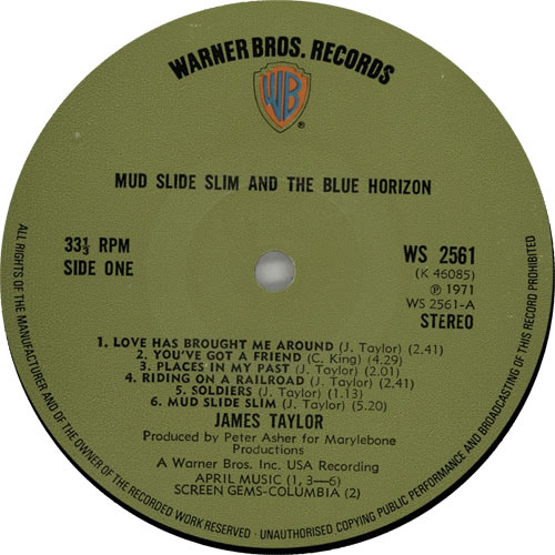 James Taylor Mud Slide Slim - EX WOS vinyl LP album (LP record) UK JTYLPMU693890