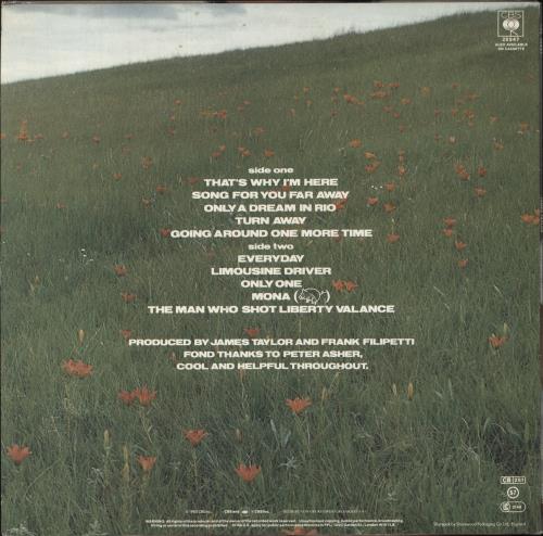 James Taylor That's Why I'm Here vinyl LP album (LP record) UK JTYLPTH807200