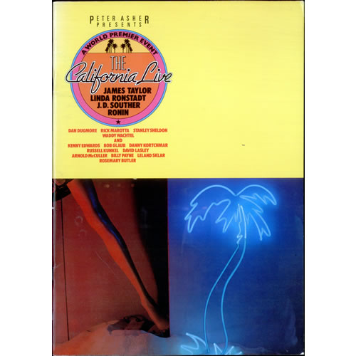James Taylor The California Live tour programme Japanese JTYTRTH510688