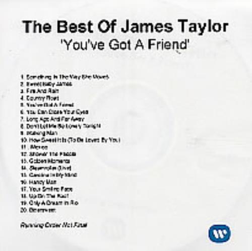 James Taylor You've Got A Friend - The Best Of CD-R acetate UK JTYCRYO259198