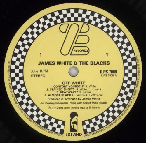 James White Off White vinyl LP album (LP record) UK K0PLPOF639584