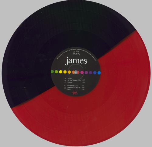 James All The Colours Of You - Red & Black Split Vinyl + Obi 2-LP vinyl record set (Double LP Album) UK JMS2LAL828135