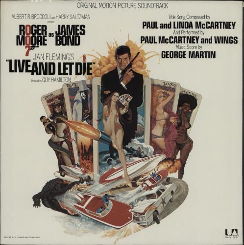 James Bond Live And Let Die vinyl LP album (LP record) US JBDLPLI764751